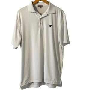 Peter Millar Summer Comfort Golf Polo White Mens size Large